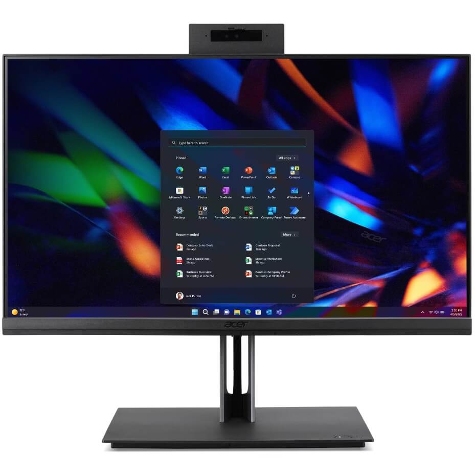 Acer Veriton VZ4714G DQ.R0YEA.00E 23.8" FHD Touch All-in-One PC Intel Core i5-13400 8GB RAM 512GB SSD Windows 11 Pro with Keyboard & Mouse