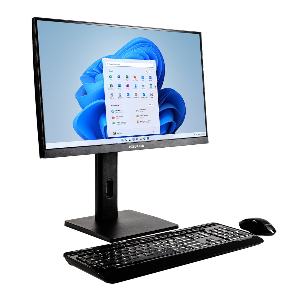 PCBuilder FUSION 24″ Intel Celeron G6900 Windows 11 AiO Desktop PC