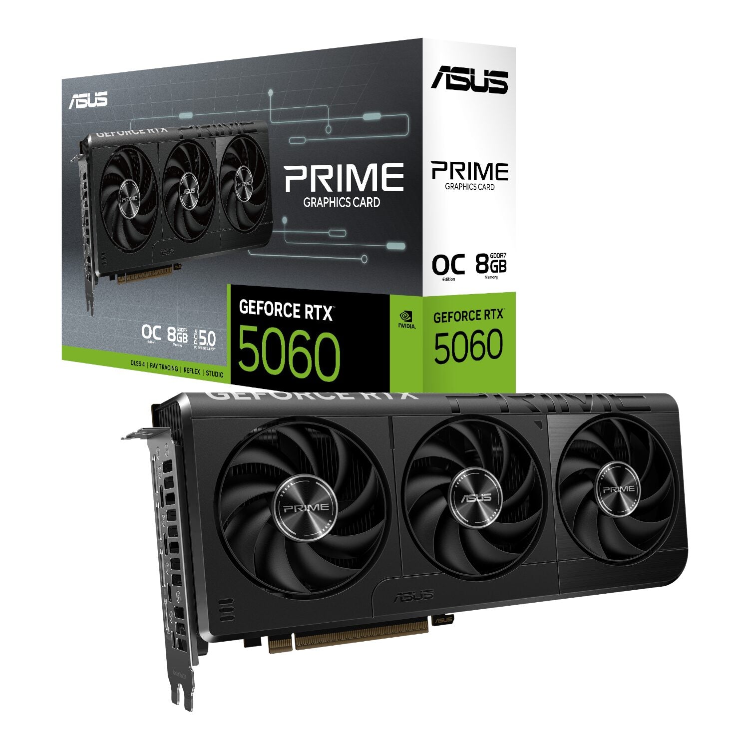 ASUS PRIME GeForce RTX 5060 OC 8GB GDDR7 Graphics Card