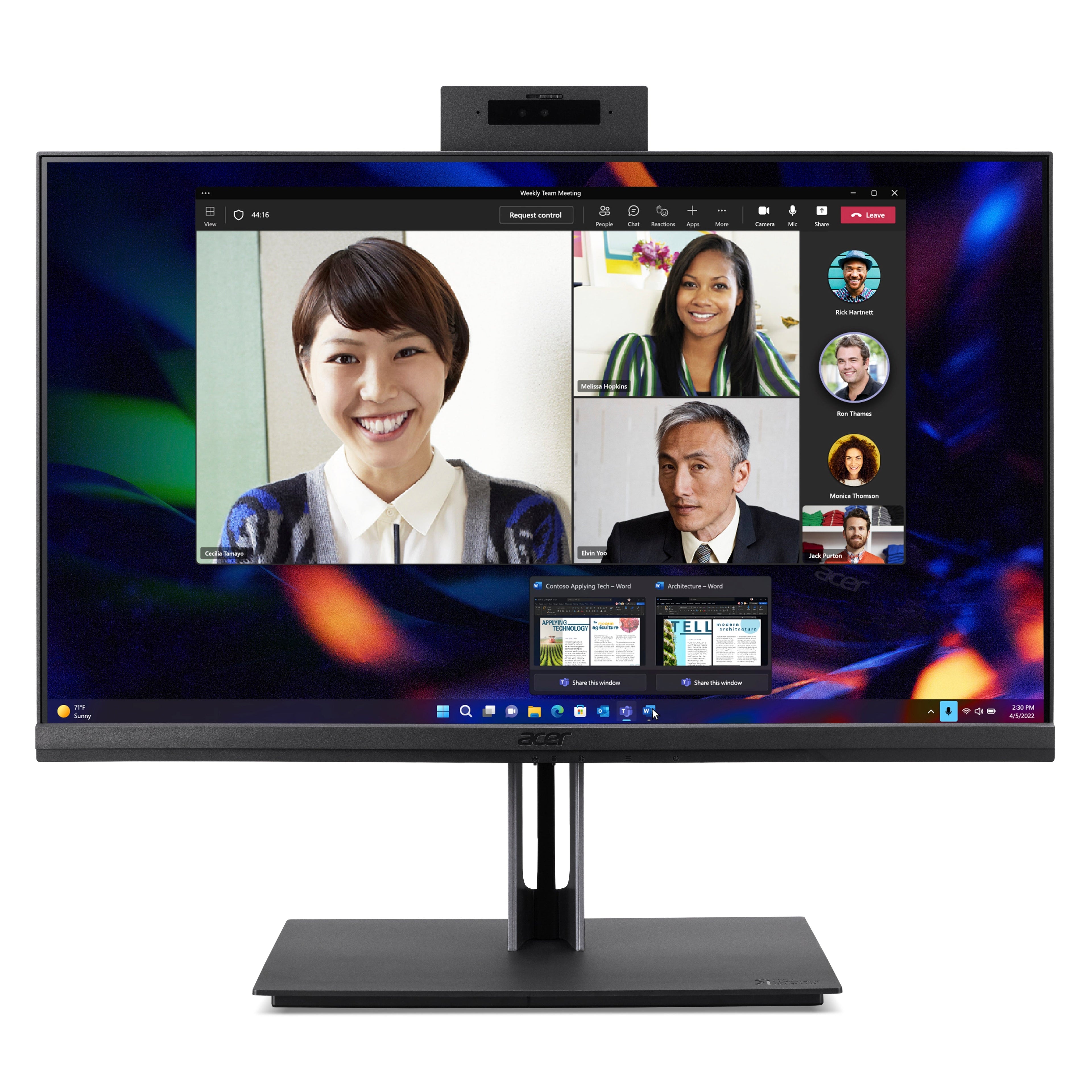 Acer Veriton VZ4714G DQ.R03EA.016 23.8" FHD All-in-One PC Intel Core i5-13400 8GB RAM 512GB SSD Windows 11 Pro with Keyboard & Mouse